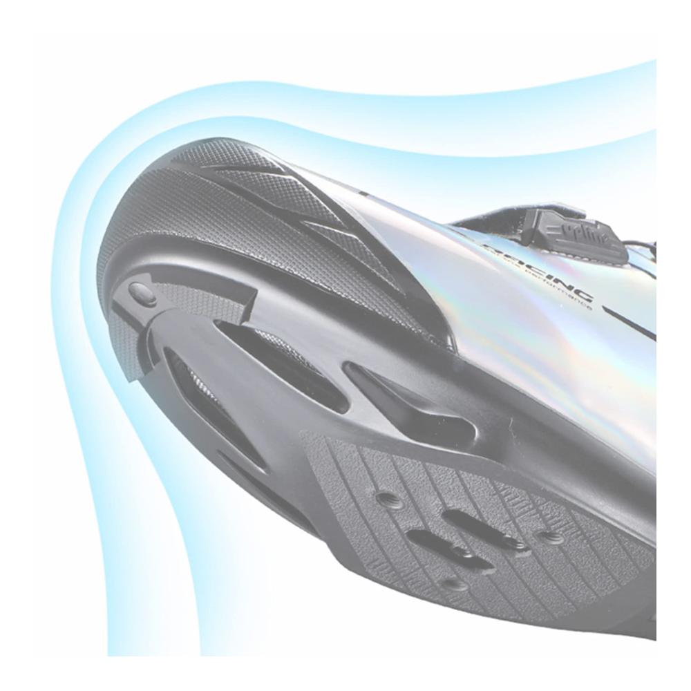 SPD Road Radfahren Schuhe für Frauen und Männer Kompatible Delta Cycle Look Silber-Größe 38