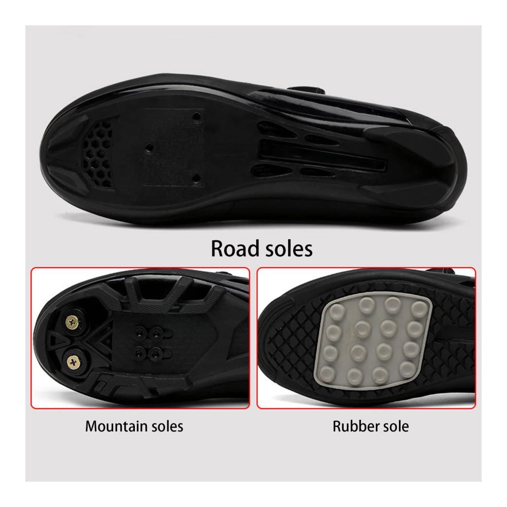 Rennradschuhe Set für Herren und Damen - Stollen inklusive Indoor geeignet - Weiß Größe 43