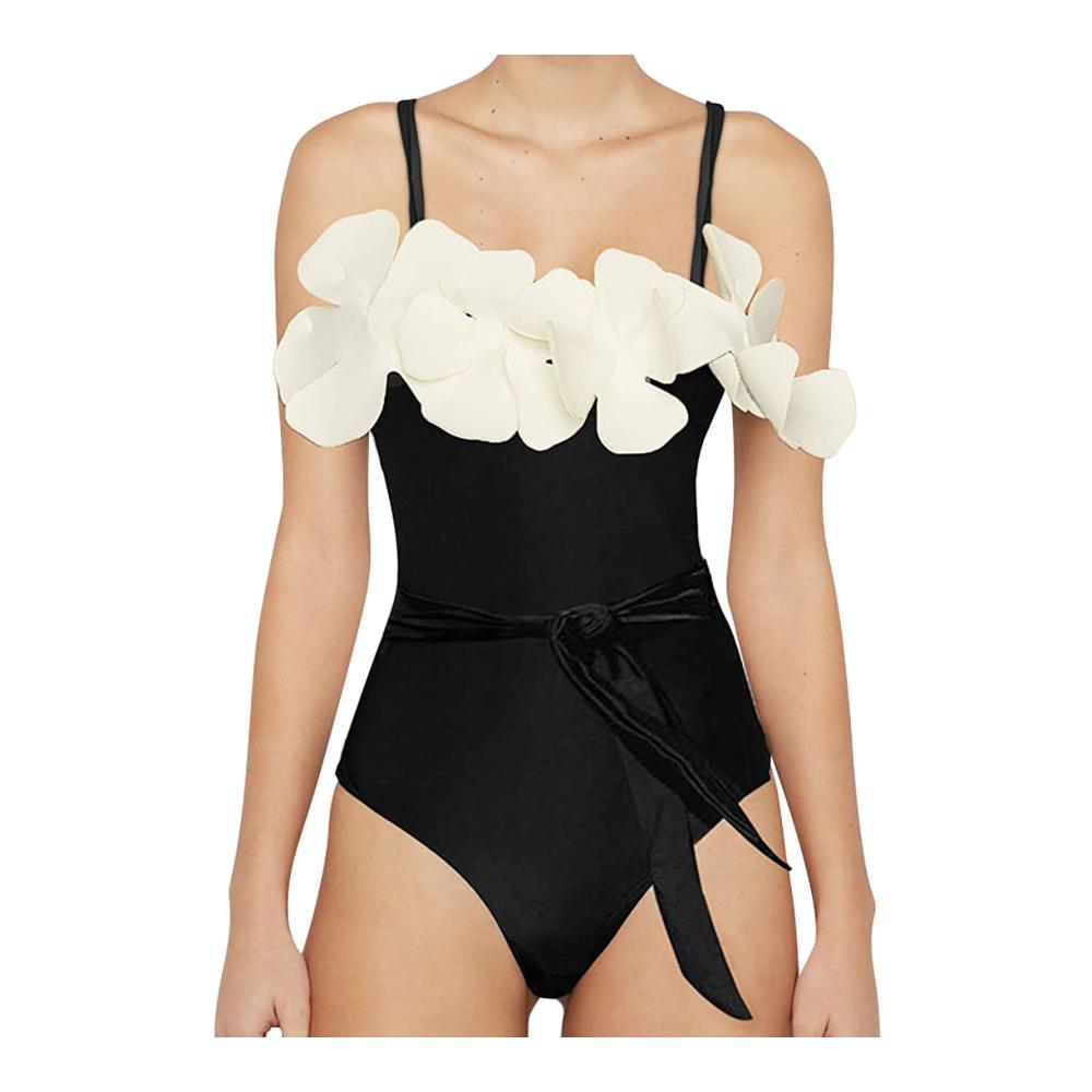 Figurformender Monokini für Damen - Einteiliger Badeanzug mit Bauchweg-Effekt Sexy Bademode für Damen - Sportlich und Schlankheitsfördernd