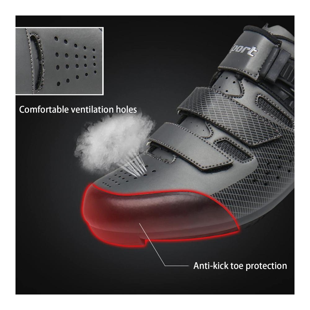 Grüne Radsportschuhe - SPD & Look Delta Pedal-kompatibel Größe 45