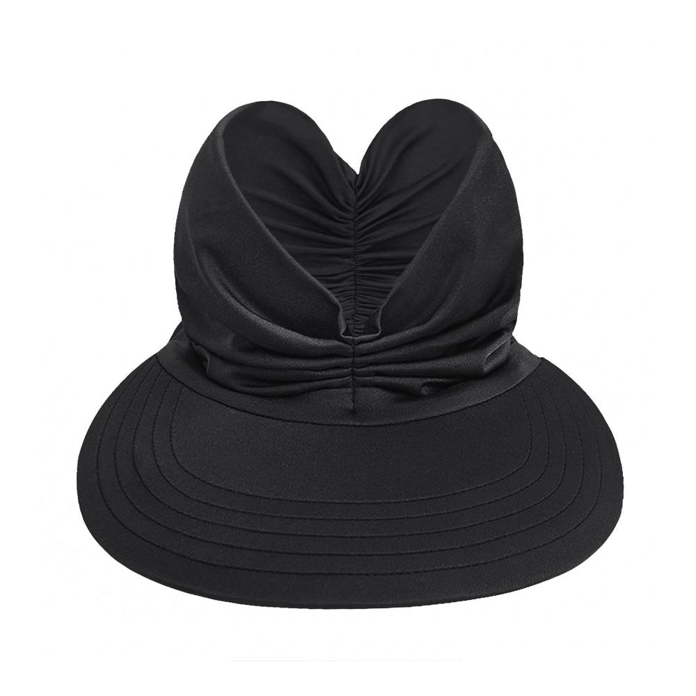 Visor Baseball Cap für Damen - Faltbarer Sonnenschutz-Hut mit elastischem Band breiter Krempe leicht und ideal für Sommer Reisen Strand Sport Laufen Radfahren Angeln Camping Wandern und Golf