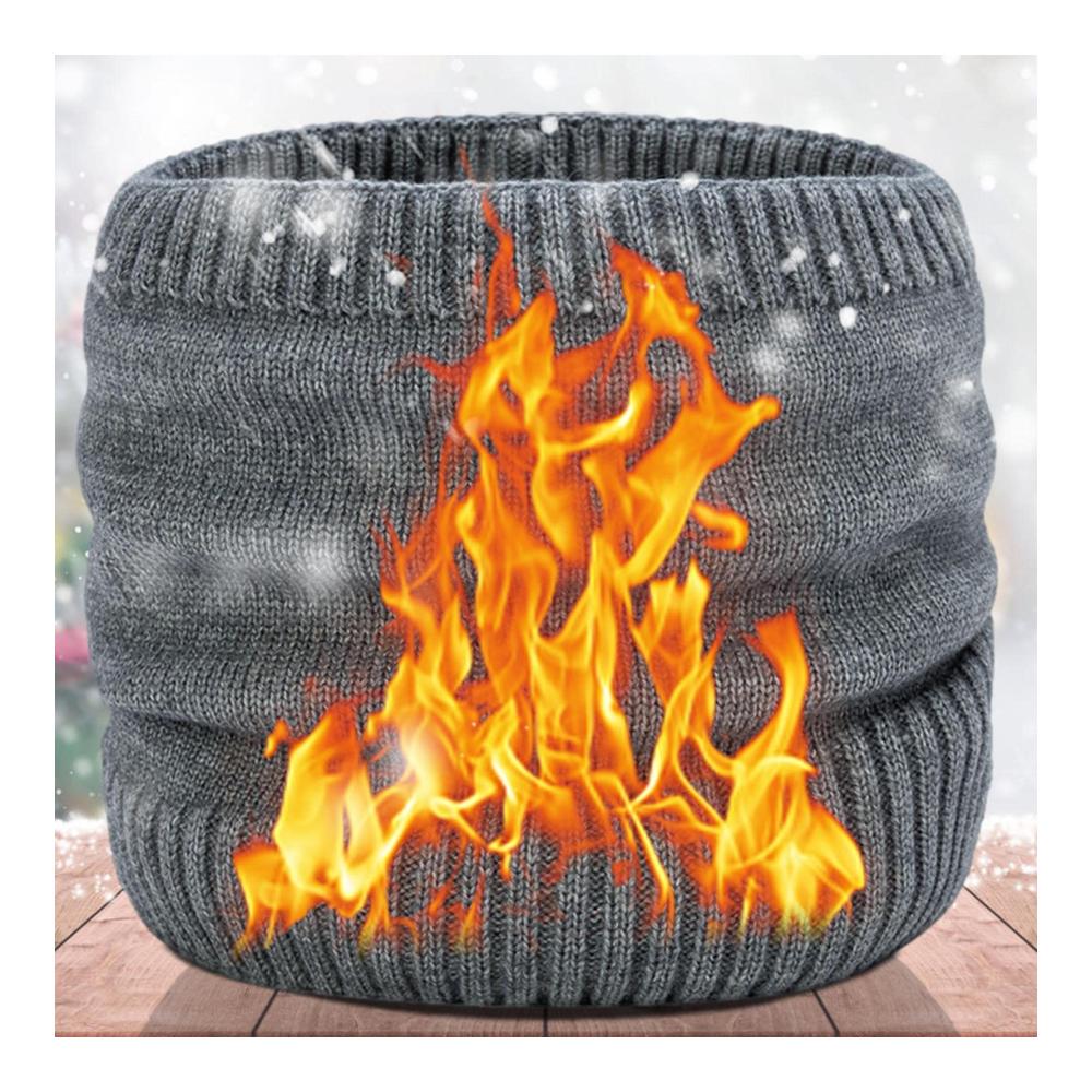 Winter-Thermo-Schal für Männer | Doppelschichtiger Nackenwärmer mit Gamasche | Winddichte Halsmanschette und Gesichtsschal | Dick und warm für kalte Tage