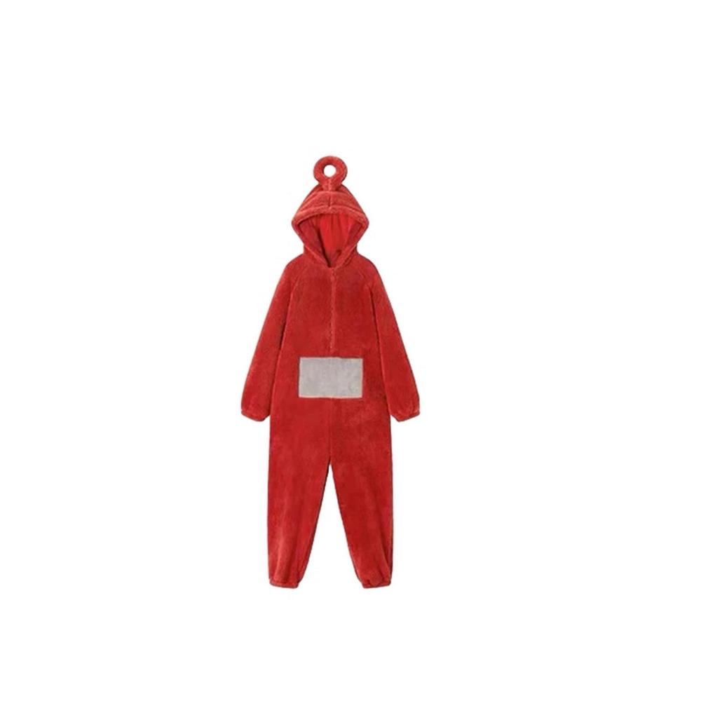 Teletubbies Onesie Damen Warme Einteiler Pyjamas für Erwachsene - Unisex Tierkostüm Cosplay ideal für Homewear Nachtwäsche und Party