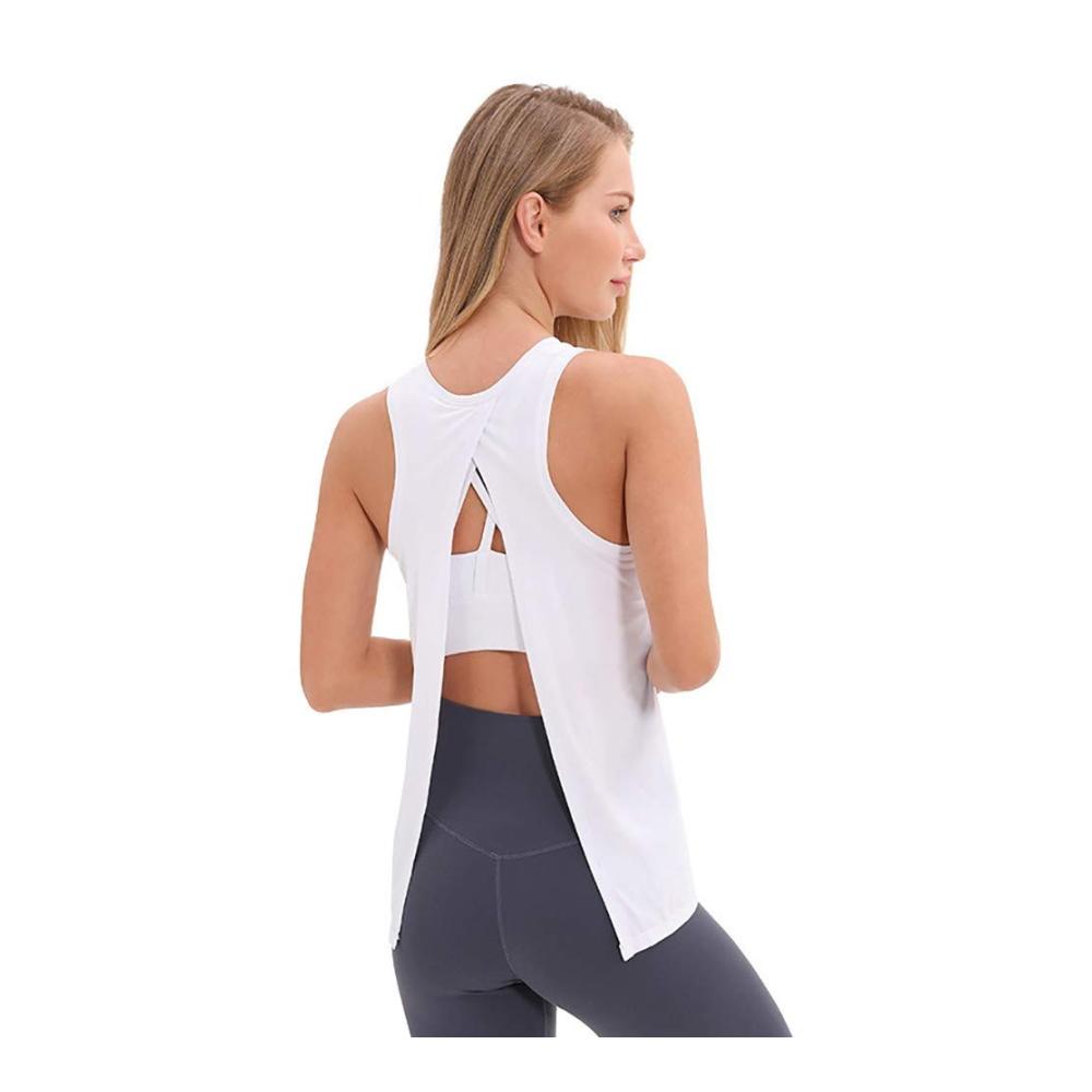 Vielseitiges Rückenfreies Tanktop für Frauen Ideal für Sommer Yoga Sport und Fitness - Zwei Trageoptionen