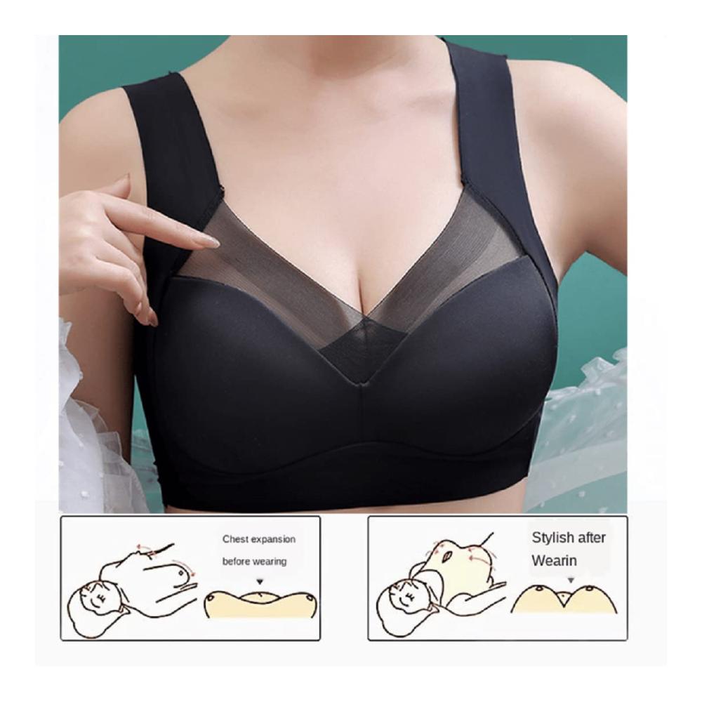 Klassische BHs für bequeme Haltungskorrektur - Leichter Bügelloser Push-Up BH mit Wmbra-Technologie