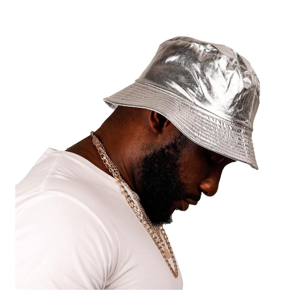 Fischerhut Unisex - Modischer Bucket Hat für Wildcamping mit Sonnenschutz Flexibilität Faltbarkeit Furry Textur und Metallic Finish