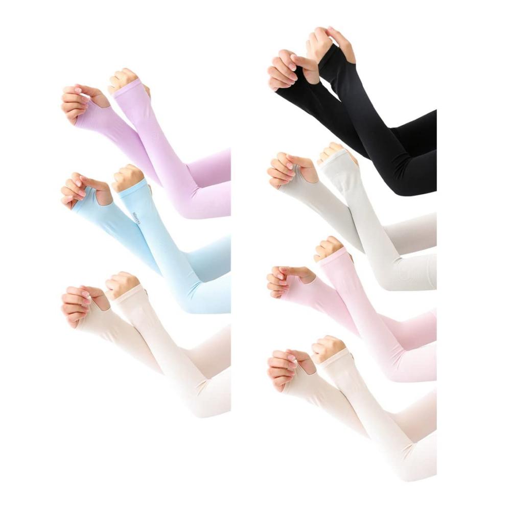 UV-Sonnenschutz Armlinge Compression Armschutzhüllen (7 Paar) - Universalgröße für Herren und Damen. Ideale Armabdeckung für Radsport Laufen und Basketball – Kühlende Athletische Performance