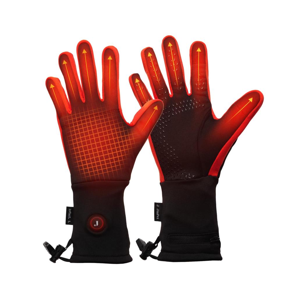 Beheizbare Handschuhe LONHEO - Dünne Liner mit Akku für Männer und Frauen (Rot XL) - Komfort und Wärme für kalte Wintertage