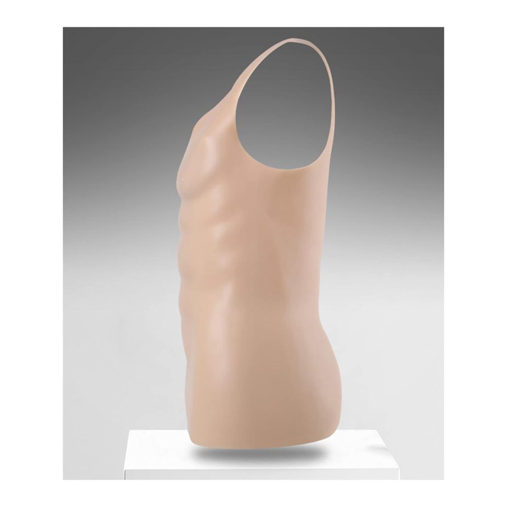 Silikonmuskelbodysuit BH-Einlagen für Crossdresser & Transgender - Künstliche Brustkostüm für Cosplay Make-up Performance - Halloween Props 1750g