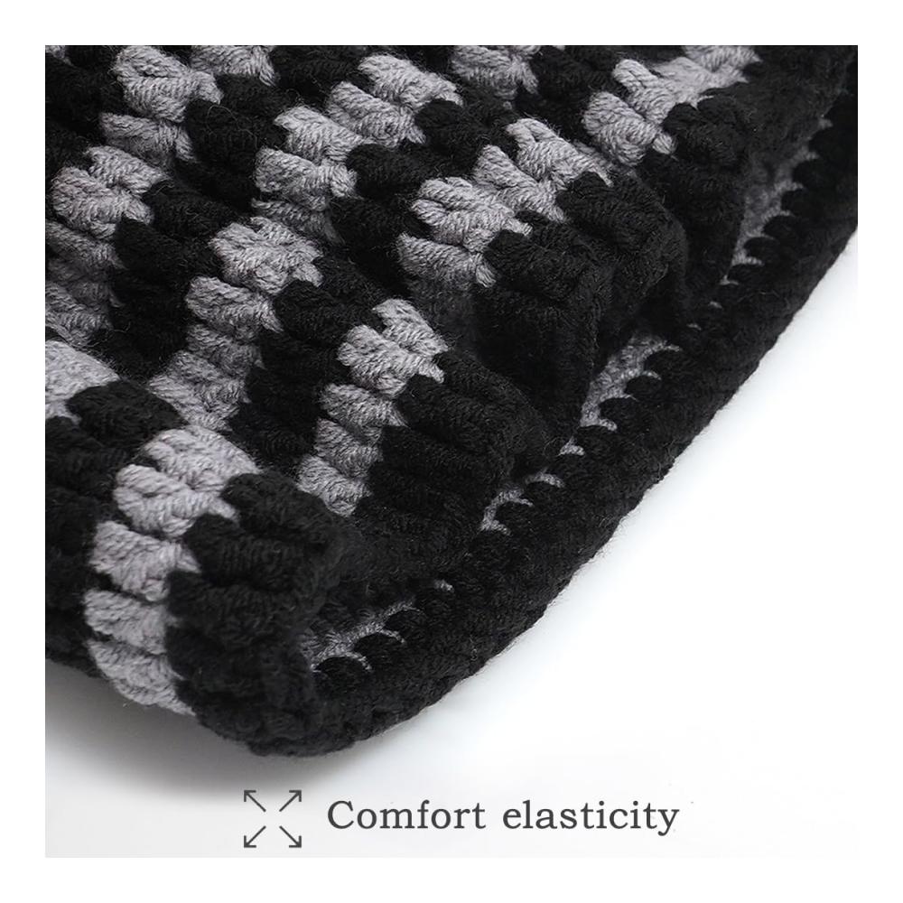 Katzenohr Strickmützen für Frauen - Vintage Beanie mit Grunge Flair und Slouchy Stil
