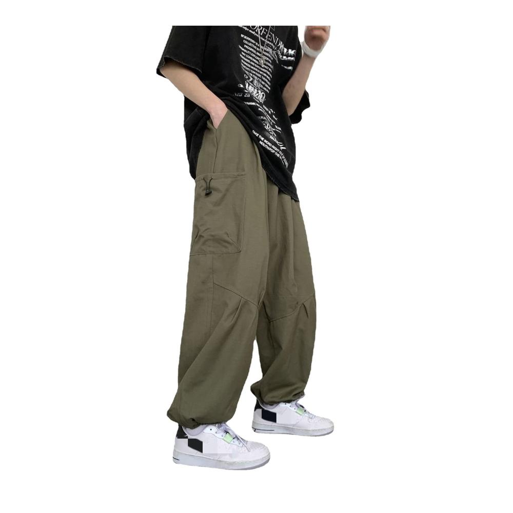 Herren Cargo Arbeitshose Lässige Relaxed Fit Jogginghose mit Taschen