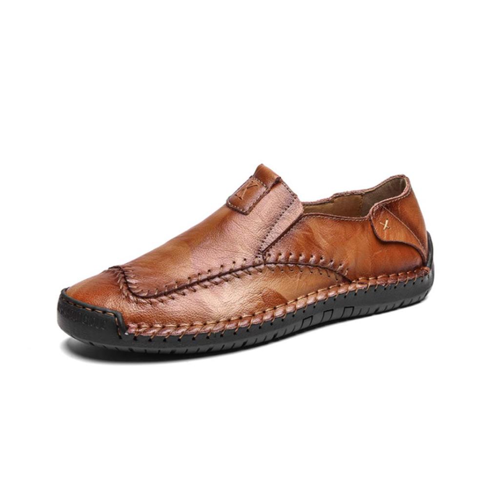 Herren Slipper & Mokassins Echtes Leder Komfortabel für Frühling & Herbst
