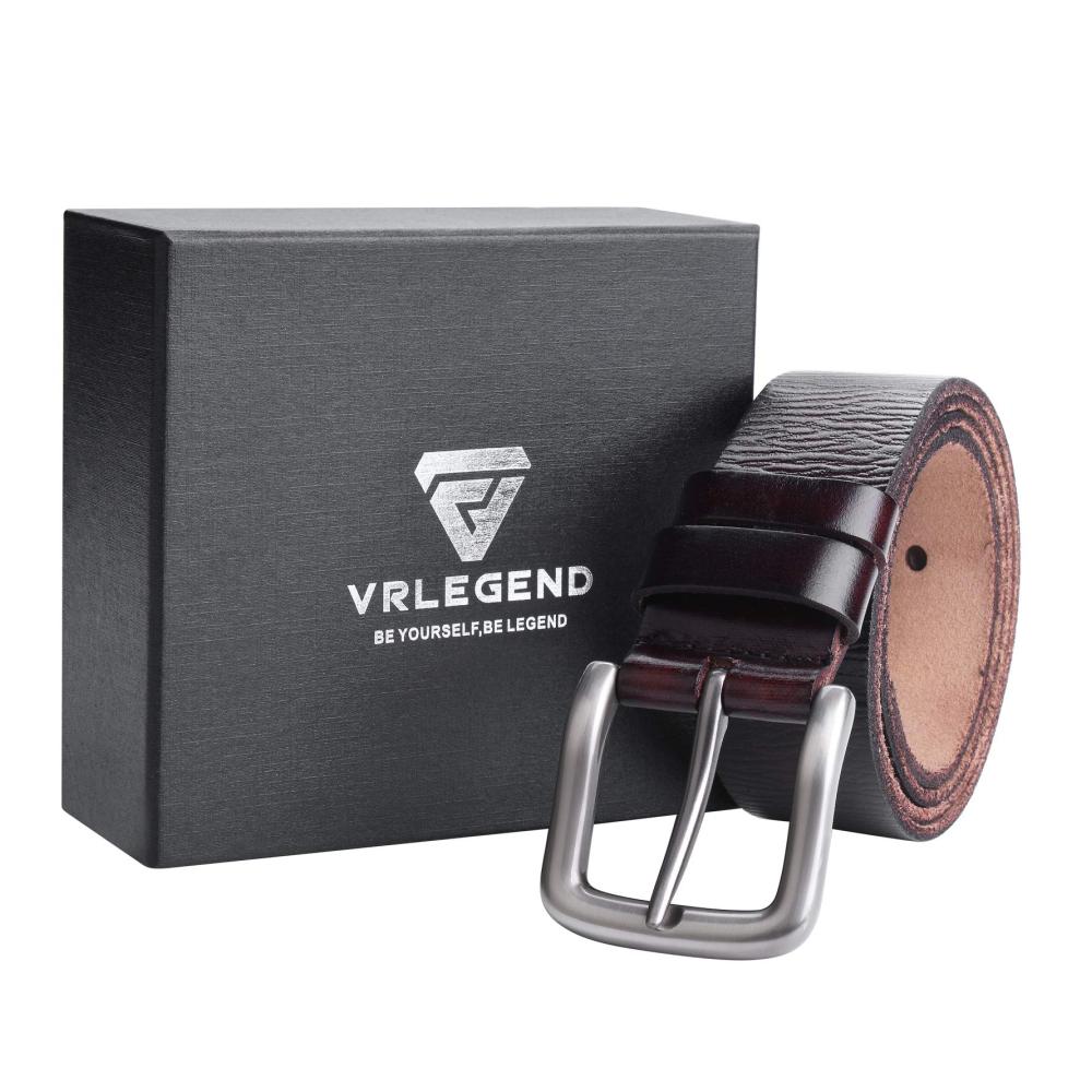 Hochwertiger Herrengürtel aus 100% Echtleder - Stilvoller Ledergürtel für Männer Hosengürtel Jeansgürtel Arbeitsgürtel - Breite 3.8cm