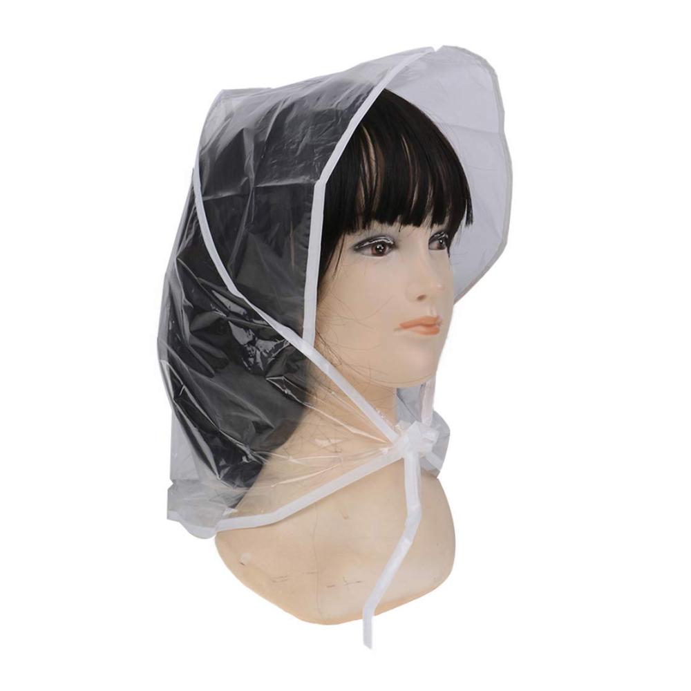 Transparente Regenhüte für Damen - 12er Pack Kunststoff Melonen IYSHOUGONG