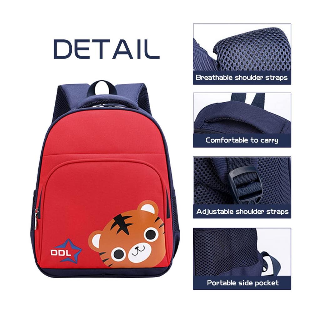 Kindergartenrucksack mit Cartoon Tiger - Perfekter Begleiter für Mädchen (3-6 Jahre