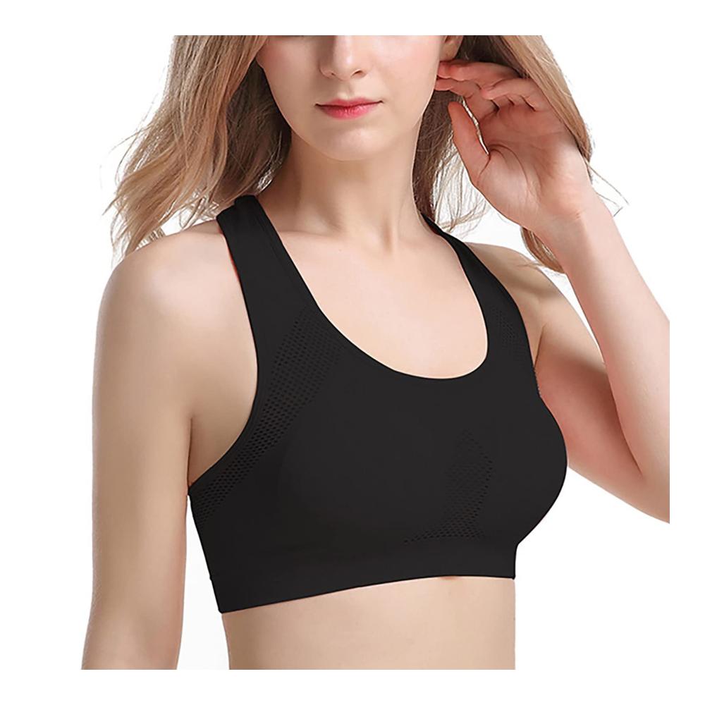 Plus Size Damen Sport-BH mit Atmungslöchern für Yoga & Workout | Stretched Push-Up BH