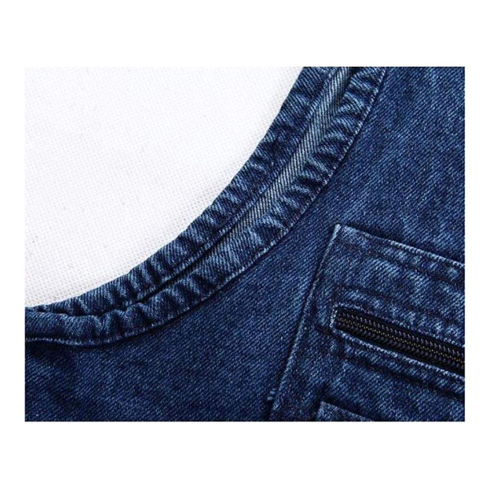 Herren Jeansweste für Outdoor-Aktivitäten Daoba Fotografen Ärmellos Jacke mit Multi-Taschen ideal für Camping Wandern Angeln und Arbeit