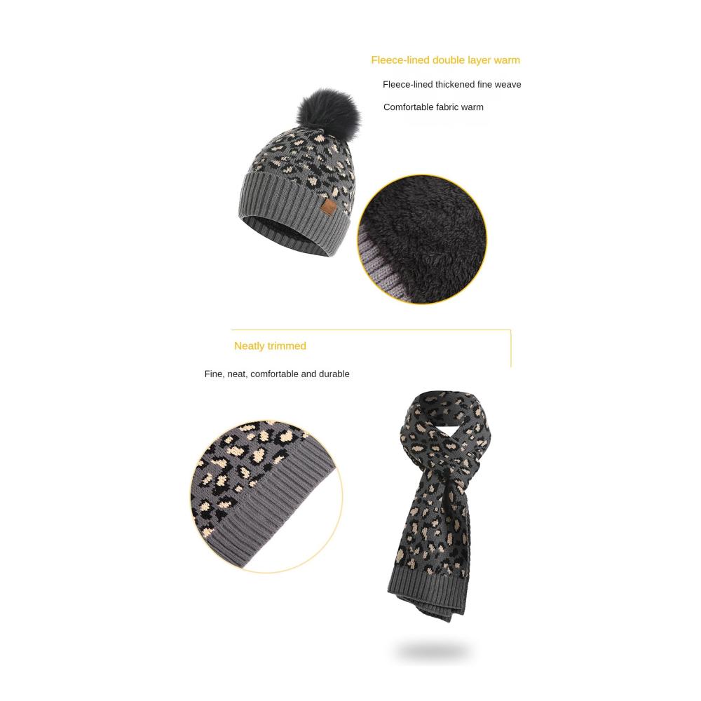 Damen Winter Accessoire Set Mütze langer Schal & Touchscreen-Handschuhe - 3-teiliges warmes Damen Mützen Schal und Handschuh Ensemble