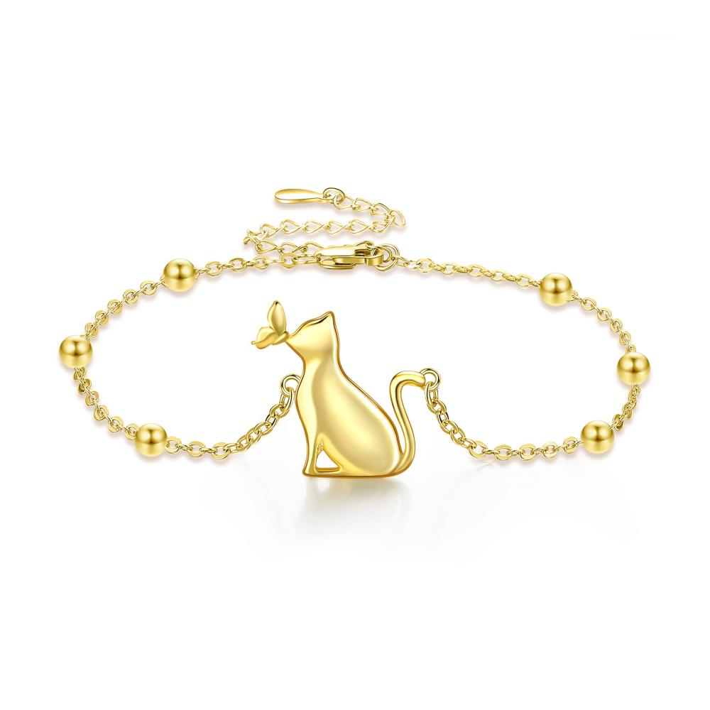 925 Sterling Silber Damen Armband mit Kolibri Elefant Katze und Schildkröten - Tierisches Schmuckstück als Geschenk für Mädchen