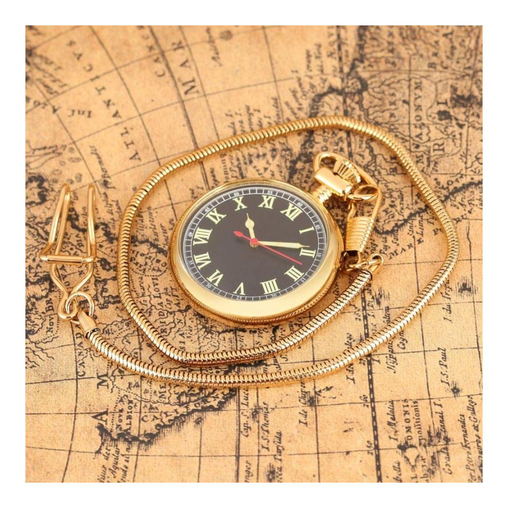 MASKIS Luxus Taschenuhr Automatische mechanische Uhr mit leuchtenden Ziffern und stilvoller Modekette