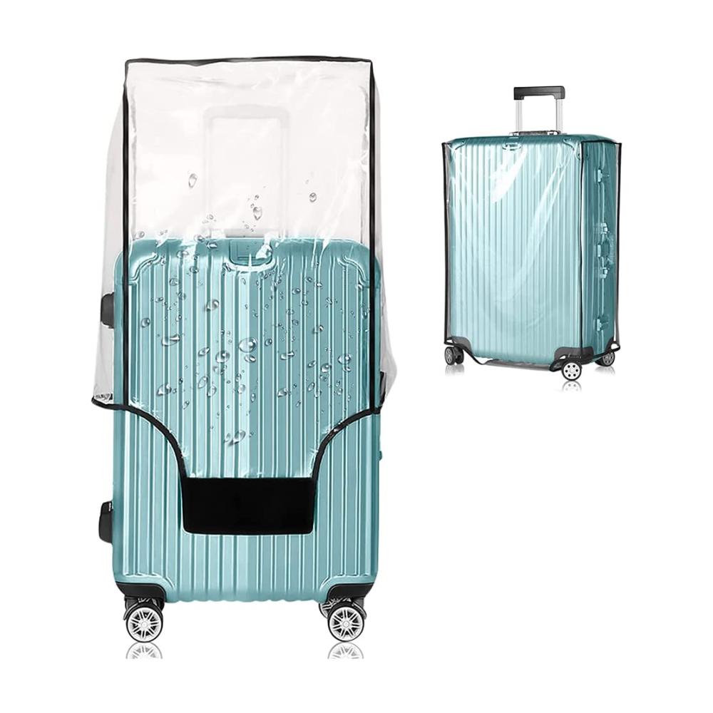 Koffer & Trolleys 28 Zoll Transparente PVC-Schutzhülle für staub- und wasserdichten Schutz – Wiederverwendbare Abdeckung für Reisekoffer und Trolleys