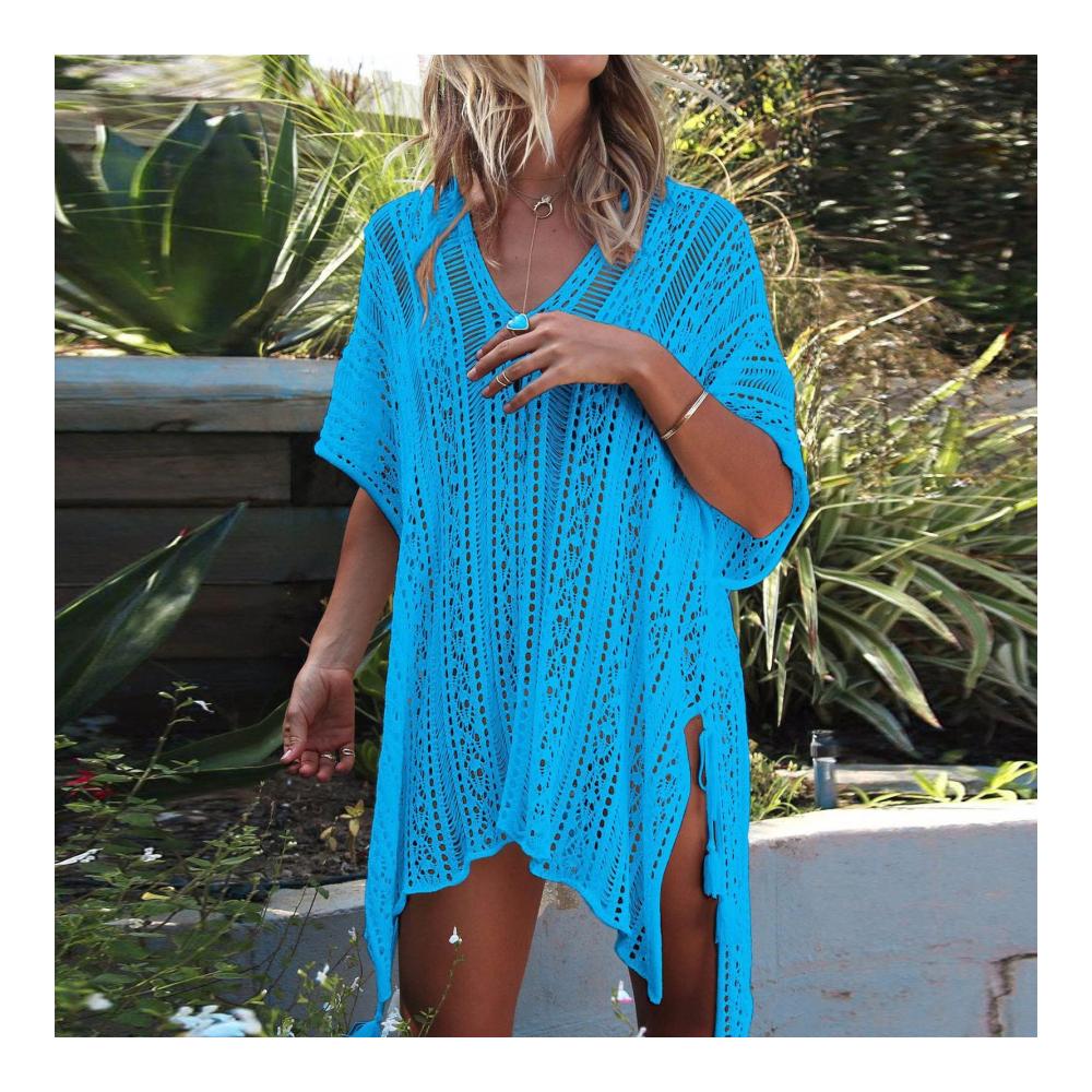 Boho Pareos Damen Bikini Cover-Ups für Sommer Strandurlaub - Transparente Strandkleider Strandponchos & Strandtunikas - Badeanzug Beachwear für stilvollen Strandabdeckung