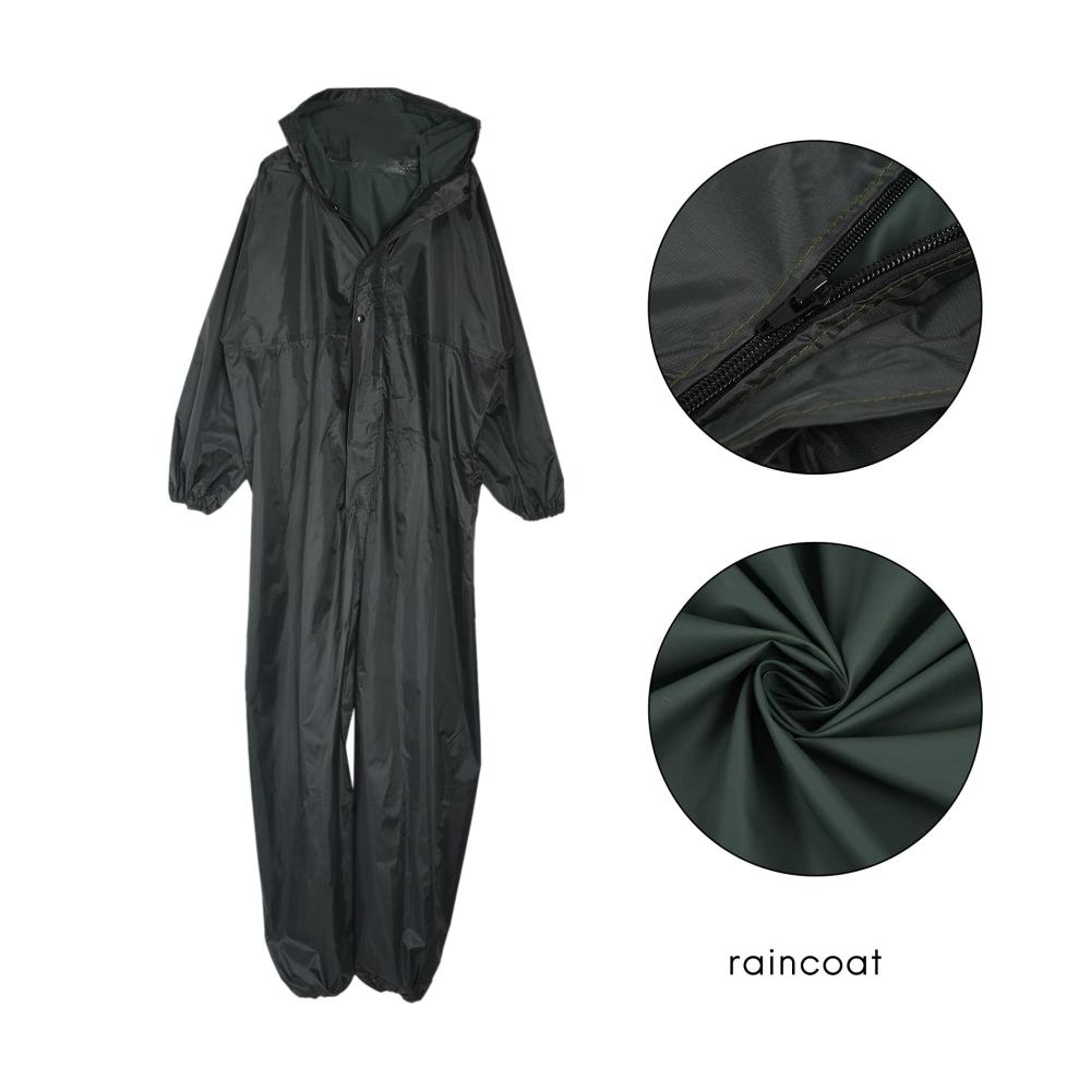 Regenjacken & -mäntel Mode Motorrad Regenmantel für Männer und Frauen Fission Regenanzug Overalls Größe XL Armeegrün