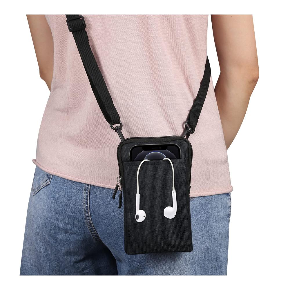 Mode-Hüfttasche Herren – Handy Gürteltasche mit Gürtelschlaufe Umhängefunktion und Geldgürtel – Universelles Holster für 7.2 Zoll Smartphones – Schultertasche Messenger Bag Bauchtasche Brieftasche für stilbewusste Männer