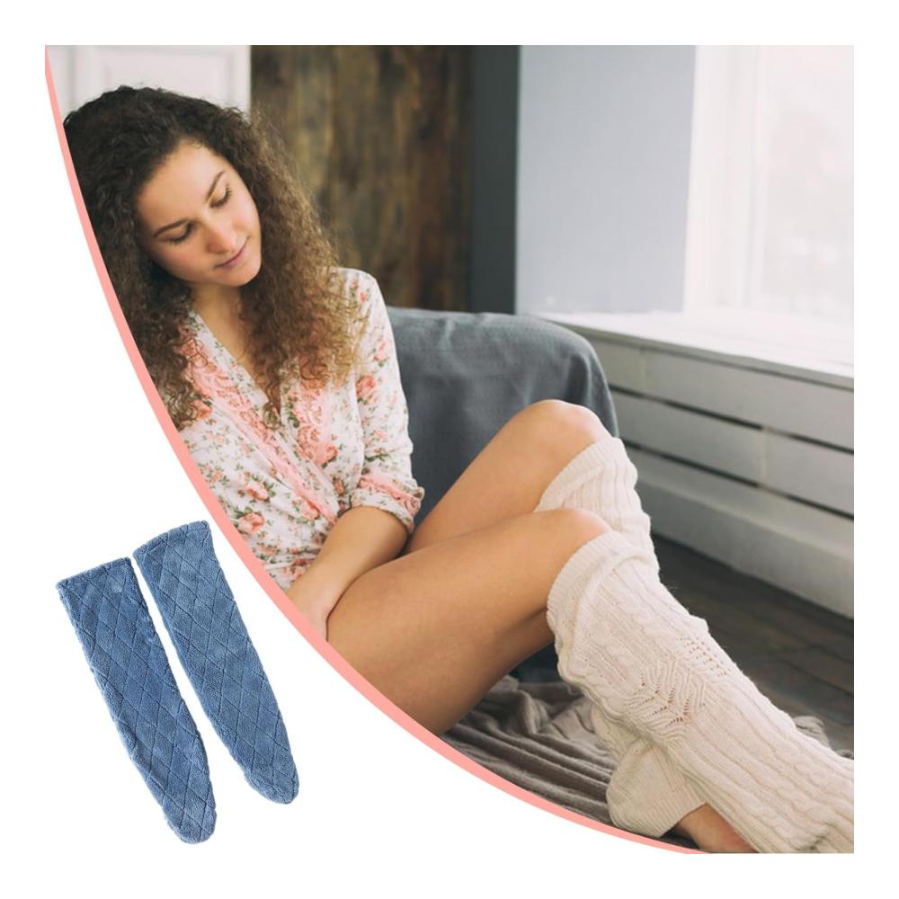 Damen Kniestrümpfe Lange Overknee-Slipper-Socken aus Warmem Korallen-Fleece für Heimgebrauch und Cosplay