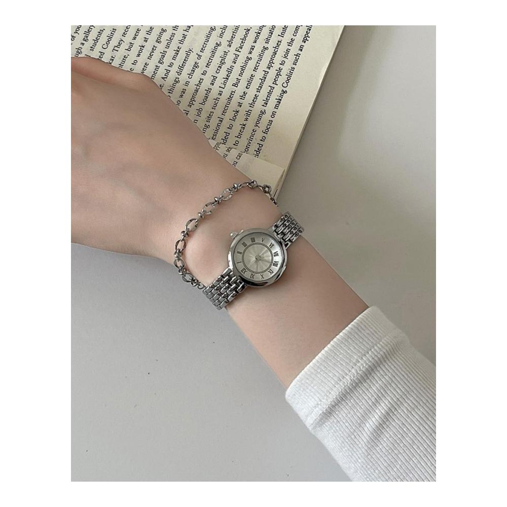 Edelstahl Damen Armbanduhr - Elegante Analoguhr Minimalistisches Design Wasserdicht - Perfektes Geschenk für Frauen