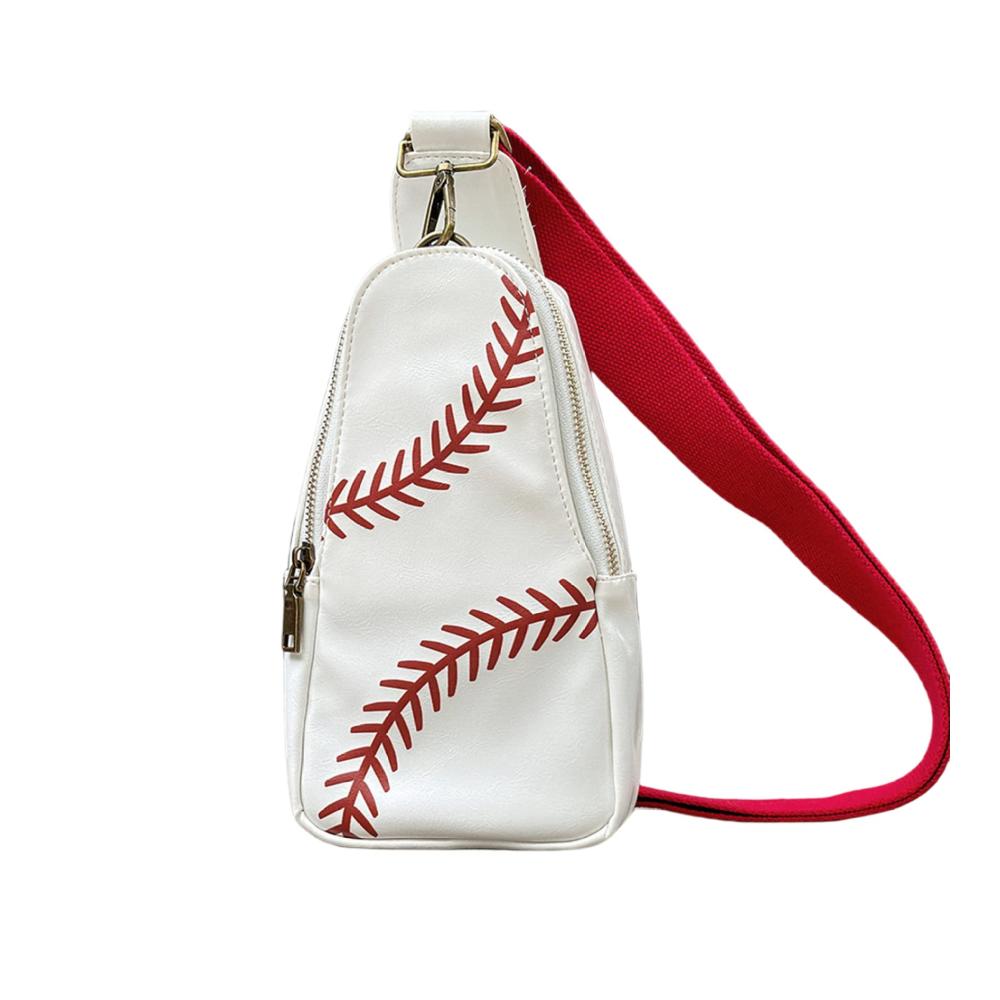 Frauen Clutches Sportlicher Baseball Rucksack mit Schlinge Chest Tasche und Crossbody Messenger Bag – Ideal für Casual Styling