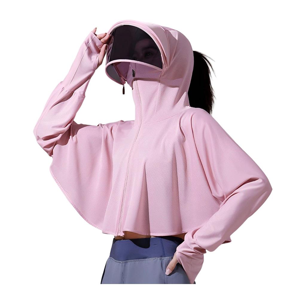 Langarm Rashguard Damen UV-Schutz-Shirt für Radfahren - Leichtes Outdoor-Shirt