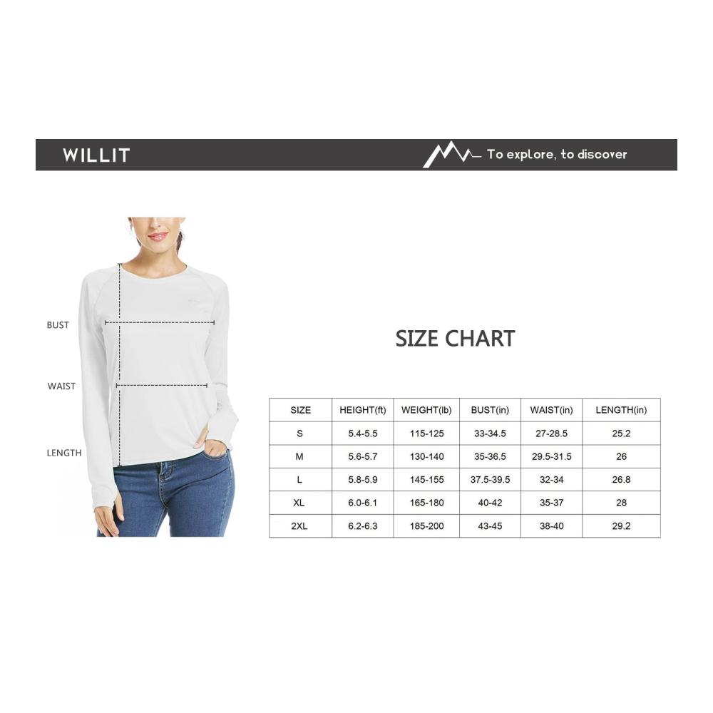 Damen Rashguard UPF 50 Langarm UV-Schutzshirt - Leichtes Lauf- und Schwimmshirt für Outdoor-Aktivitäten