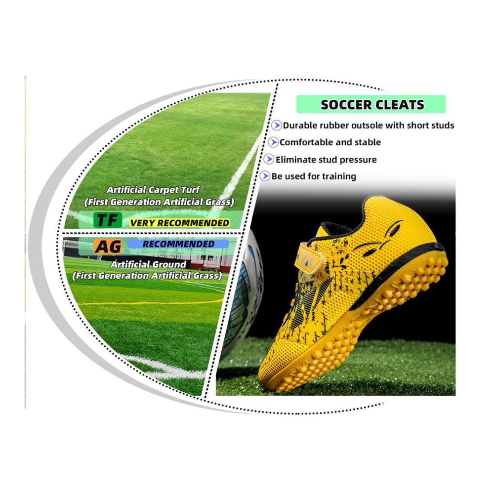 Fußballschuhe für Kinder Junior & Herren - FG/AG Trainingsschuhe | Leichte Schnürschuhe Größe 29-45