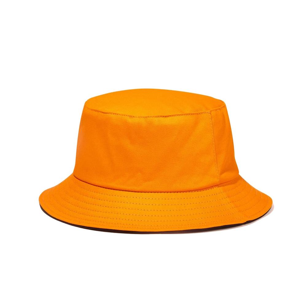 Einfarbig Orange Schwarz