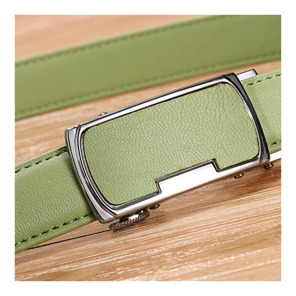 Frauen Ledergürtel 2.3cm - Verstellbare automatische Schnalle - Beiläufige Eleganz