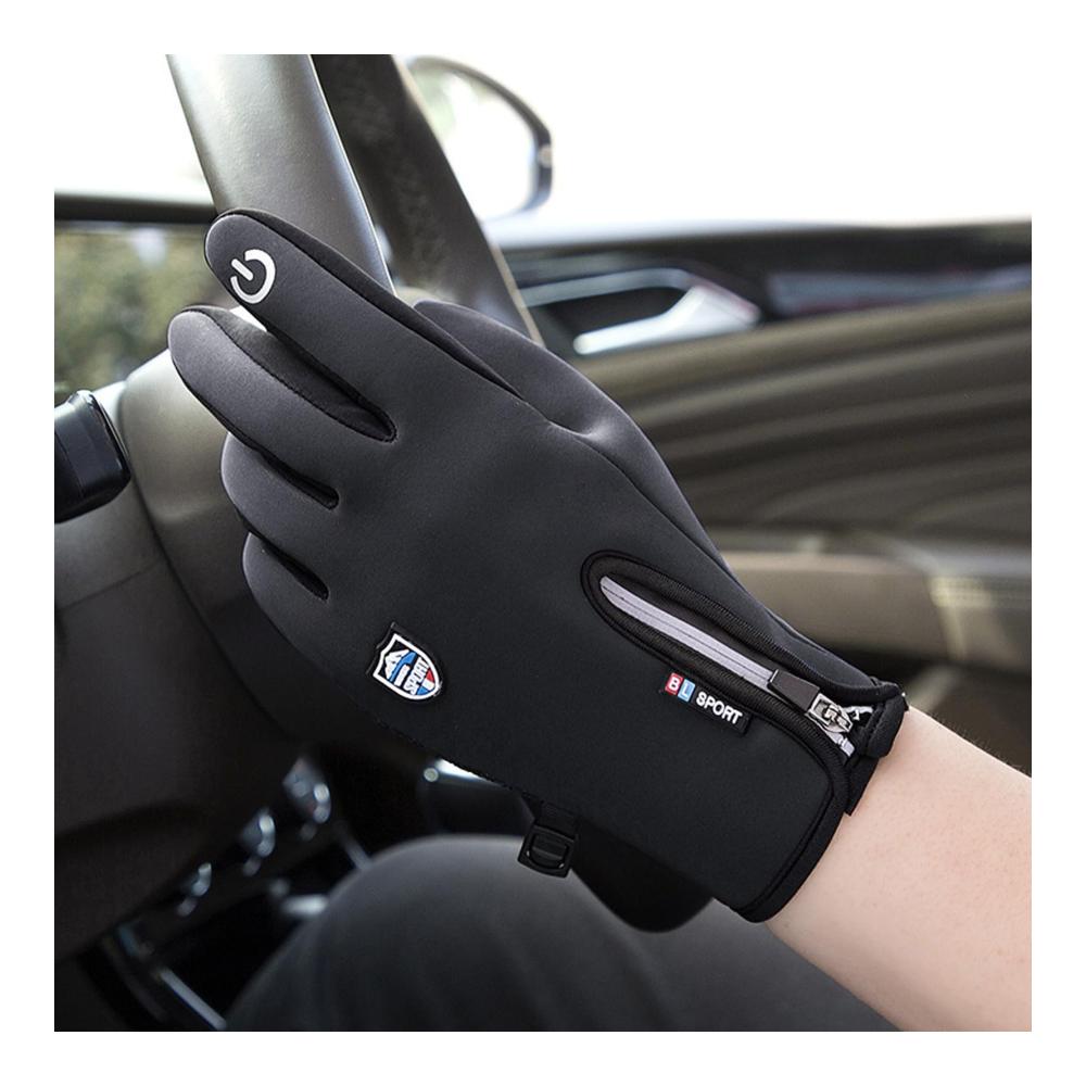 Winter Fahrradhandschuhe für Herren und Damen - Touchscreen Thermo wasserdicht winddicht - Outdoor Sporthandschuhe zum Radfahren Laufen und Wandern