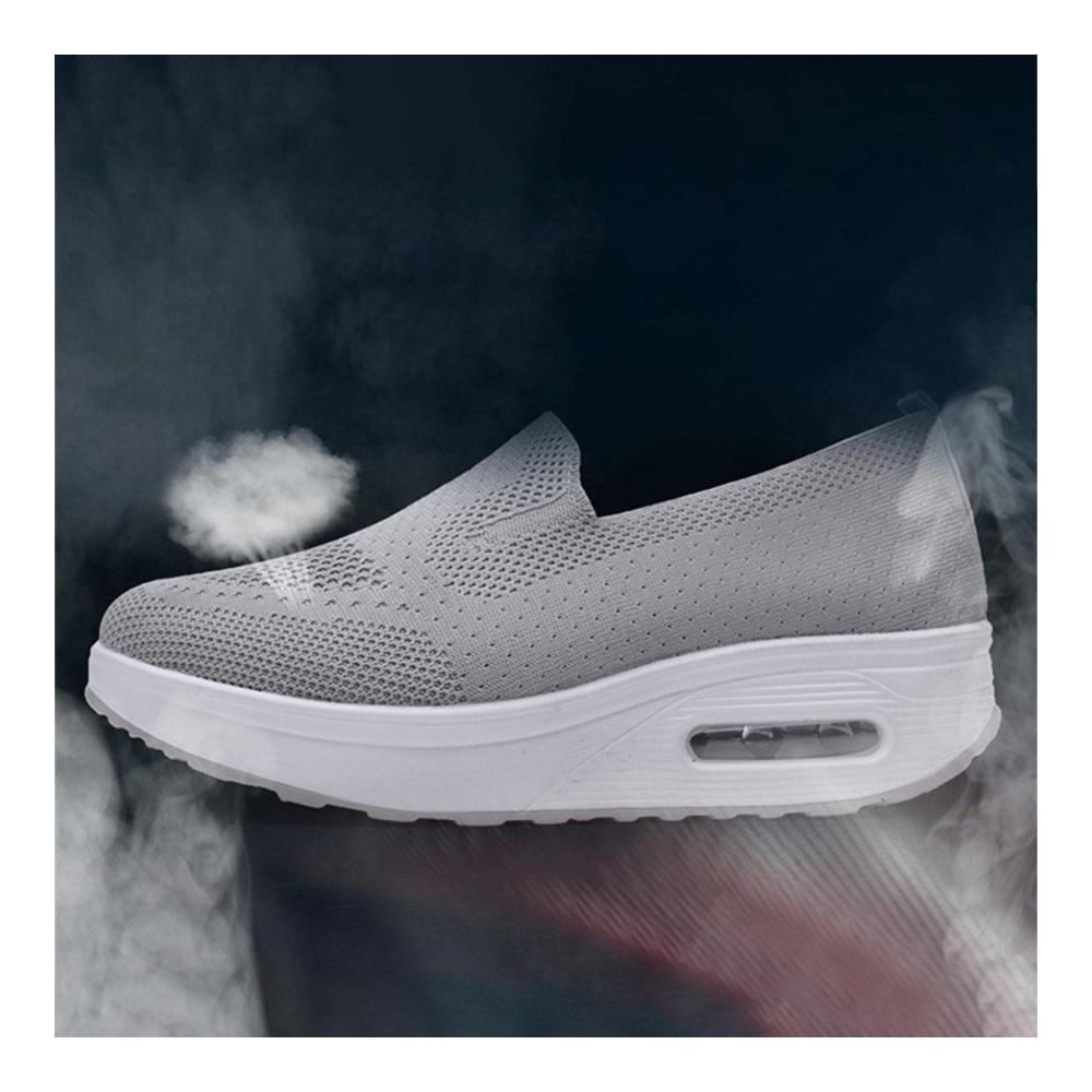 Orthopädische Damen-Sneaker Clarks Mesh-Up Plateau-Turnschuhe für bequemes Laufen