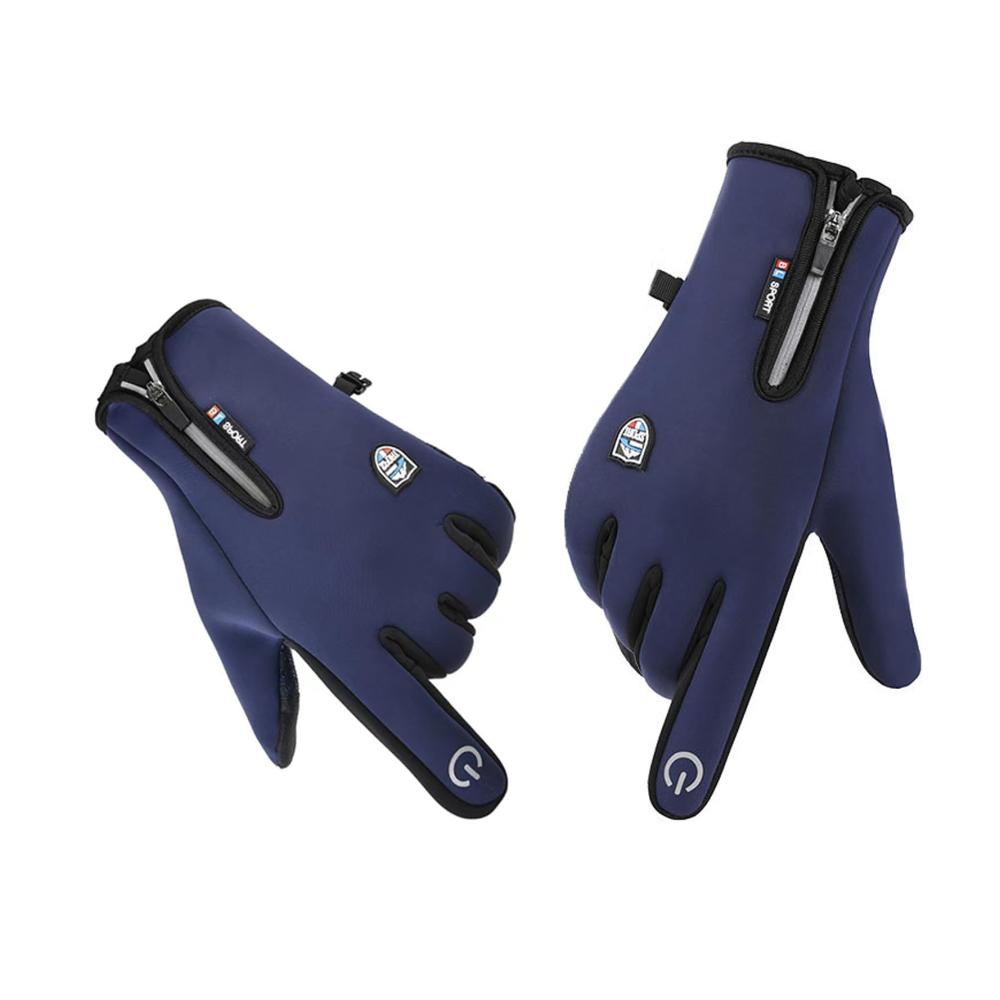 Winter Fahrradhandschuhe für Herren und Damen - Touchscreen Thermo wasserdicht winddicht - Outdoor Sporthandschuhe zum Radfahren Laufen und Wandern