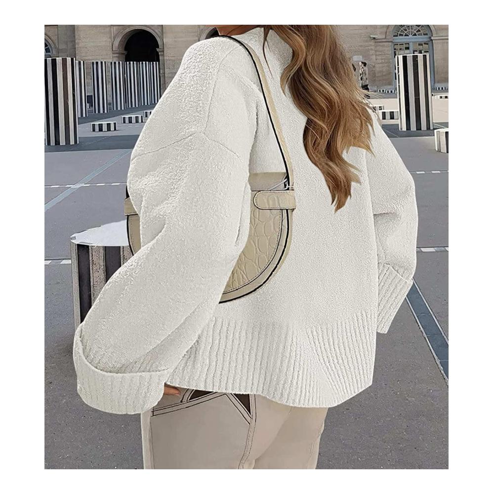 Oversized Womens Fall Sweater 2023 | Cozy Chunky Knit Casual Crewneck Long Sleeve Pullover - Trendy Warm and Comfortable Fashion
