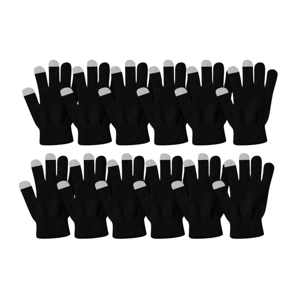 Winterhandschuhe & Fäustlinge 12er Pack Dehnbar Warm & Gestrickt für Herren und Damen