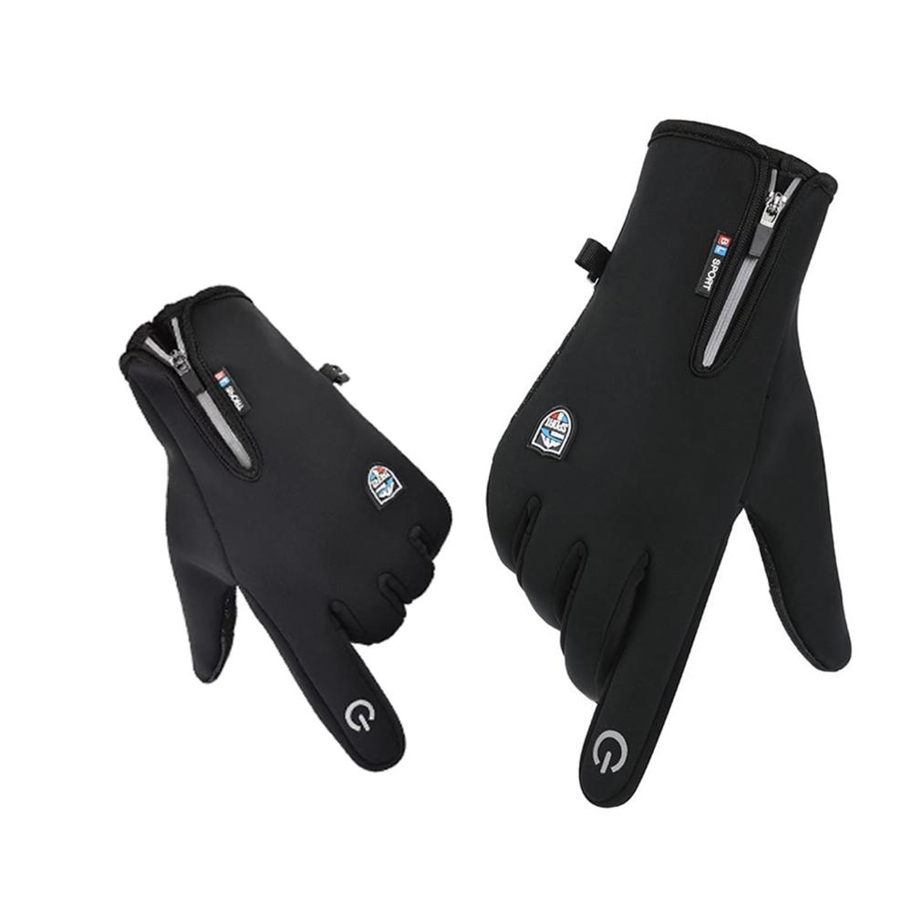 Winter Fahrradhandschuhe für Herren und Damen - Touchscreen Thermo wasserdicht winddicht - Outdoor Sporthandschuhe zum Radfahren Laufen und Wandern