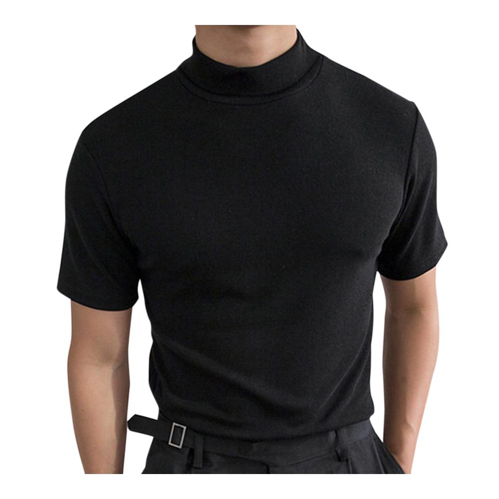Herren Rollkragenpullover | Designer Kurzarm Pullover | Gestrickt Warm & Casual | Winter Tops mit V-Ausschnitt | T-Shirt Pack für Männer