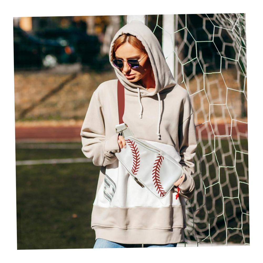 Frauen Clutches Sportlicher Baseball Rucksack mit Schlinge Chest Tasche und Crossbody Messenger Bag – Ideal für Casual Styling