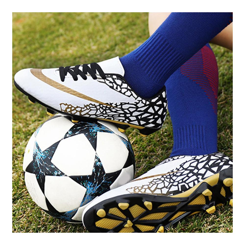 Fußballschuhe mit Zerkleinerten Spikes für Rutschfestigkeit - Hochleistungs-Fußball-Stollenschuhe mit rutschfester Außensohle für effektives Training