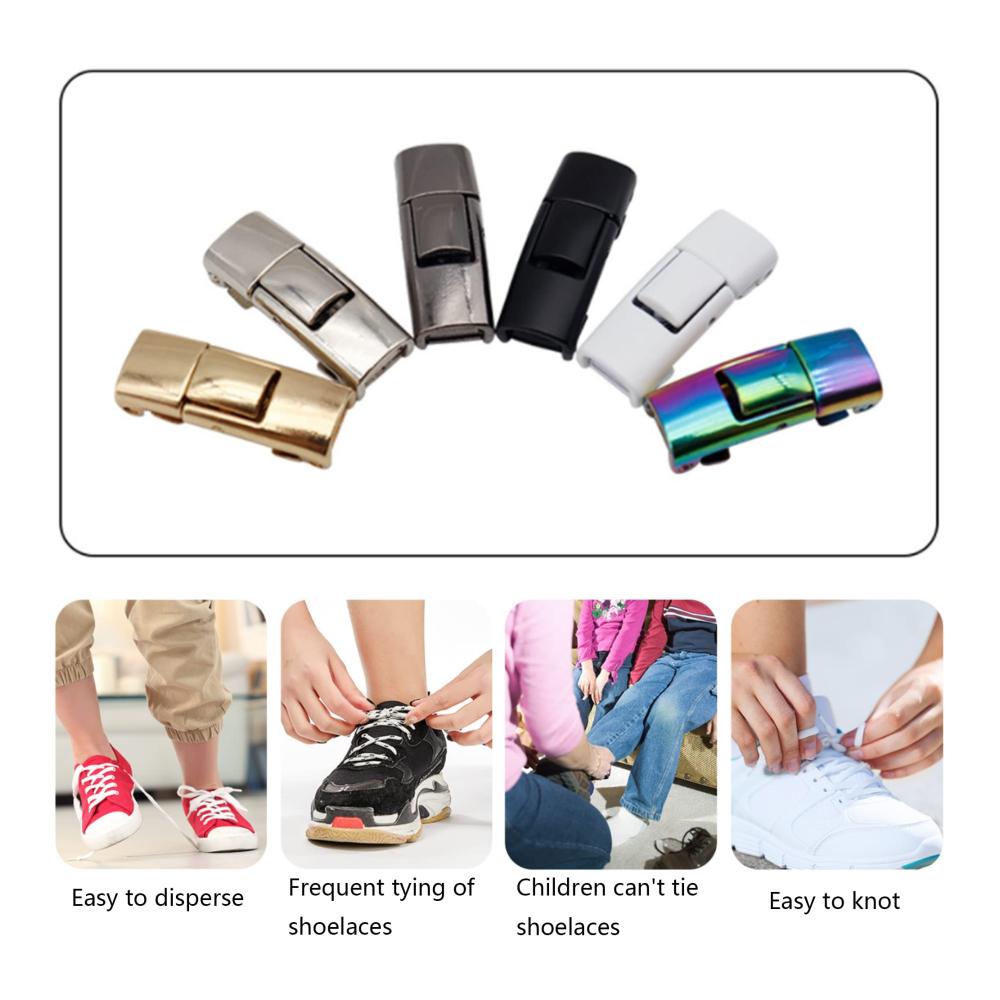 Elastische Schnürsenkel Niuhong - 12 Stück Lazy Schuhband Verschlüsse für Sneaker Sportschuhe Wanderschuhe - Kinder und Erwachsene ohne Binden Schuhsenkel Praktische Schnalle für Freizeitschuhe