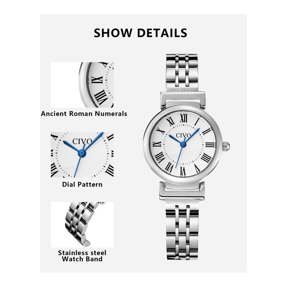 Damen Armbanduhr - Wasserdichte Analog Quarz Uhr in Minimalistischem Design Klassisch Elegante und Lässige Damen Uhr - Geschenkidee für Frauen