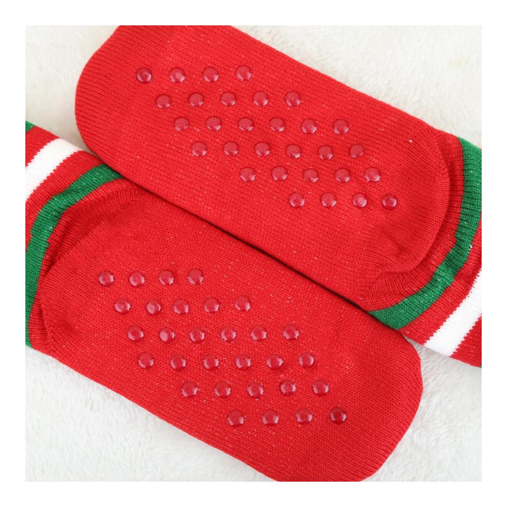 Flauschige Weihnachtssocken Warme Damen Fuzzy Socks mit Anti-Rutsch-Noppen – Kuschelsocken für den Winter 1 Paar Hüttensocken Ideale Wintersocken