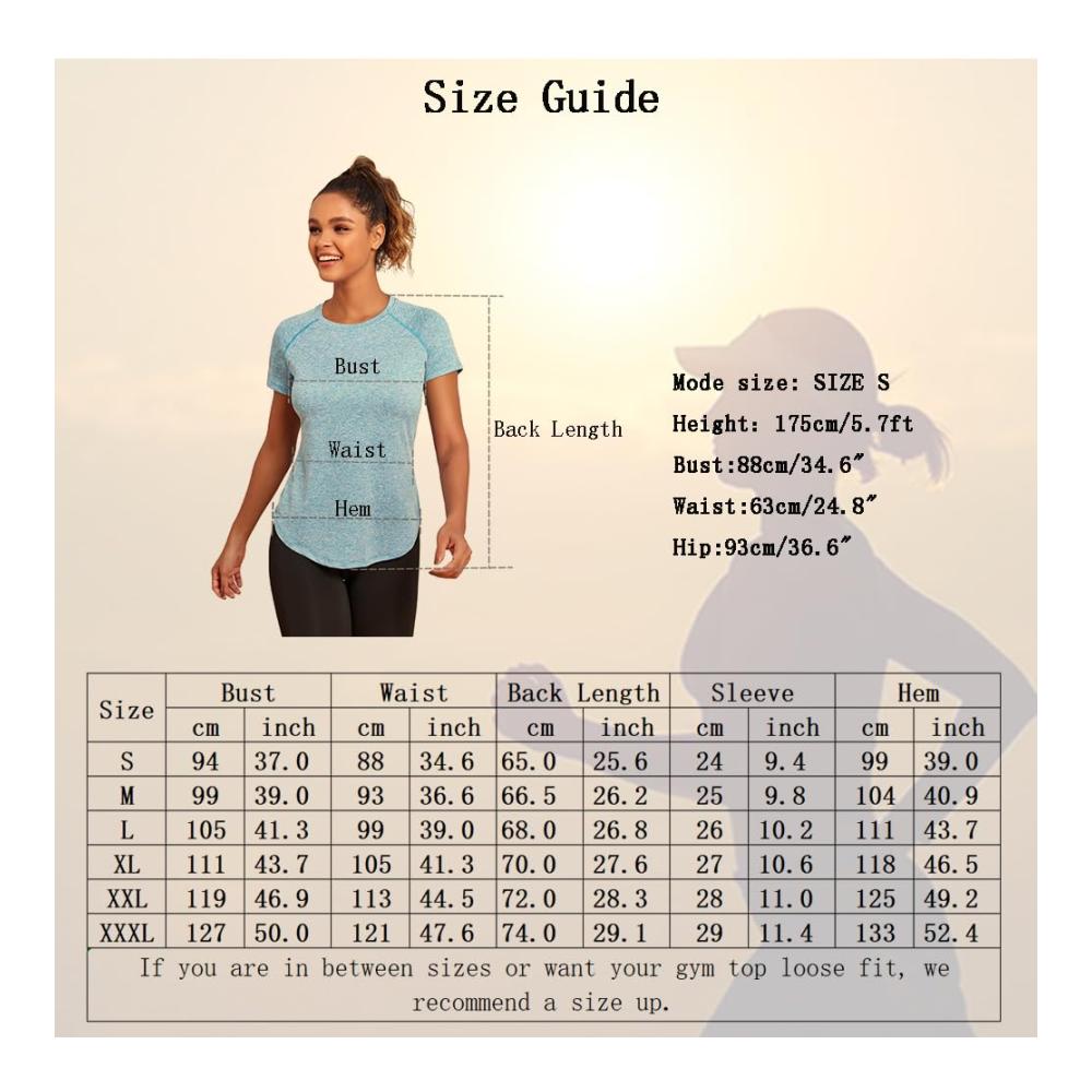 Sportliches Damen T-Shirt – Leicht Atmungsaktiv Funktional – Rundhals Langarm Fitness Top für Yoga Laufshirt und mehr