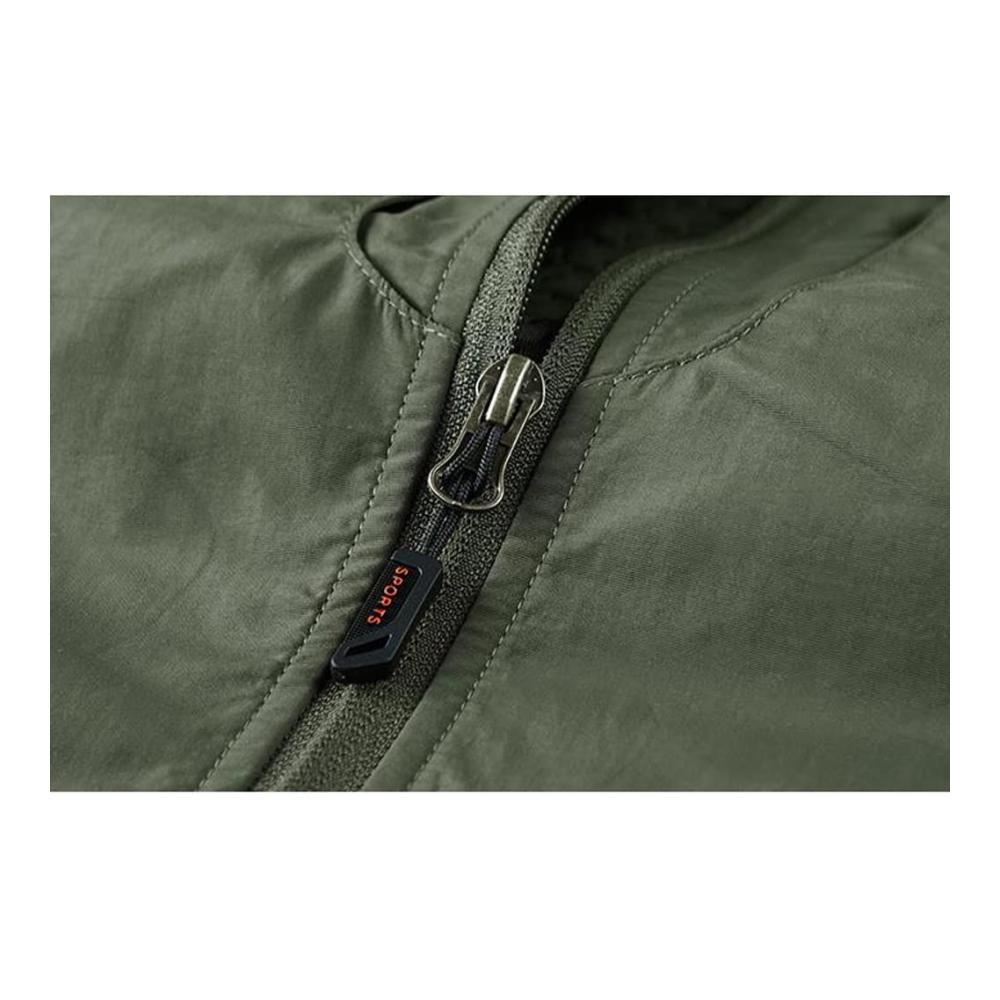 Herren Weste für Frühling und Herbst - Leichte Fischerweste Schnellrocknende Sommerweste Mehrzweck Outdoor Weste in Khaki (Größe 3XL
